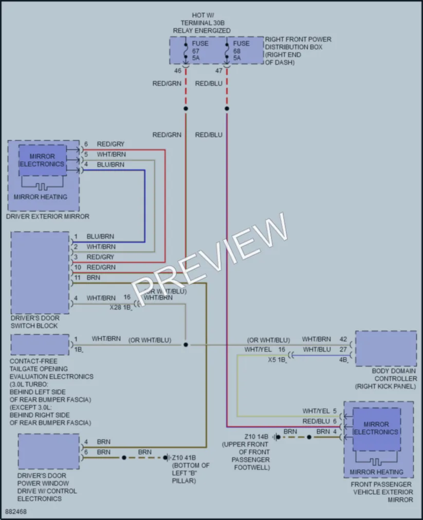 2024 BMW X4M Defoggers wiring diagram preview