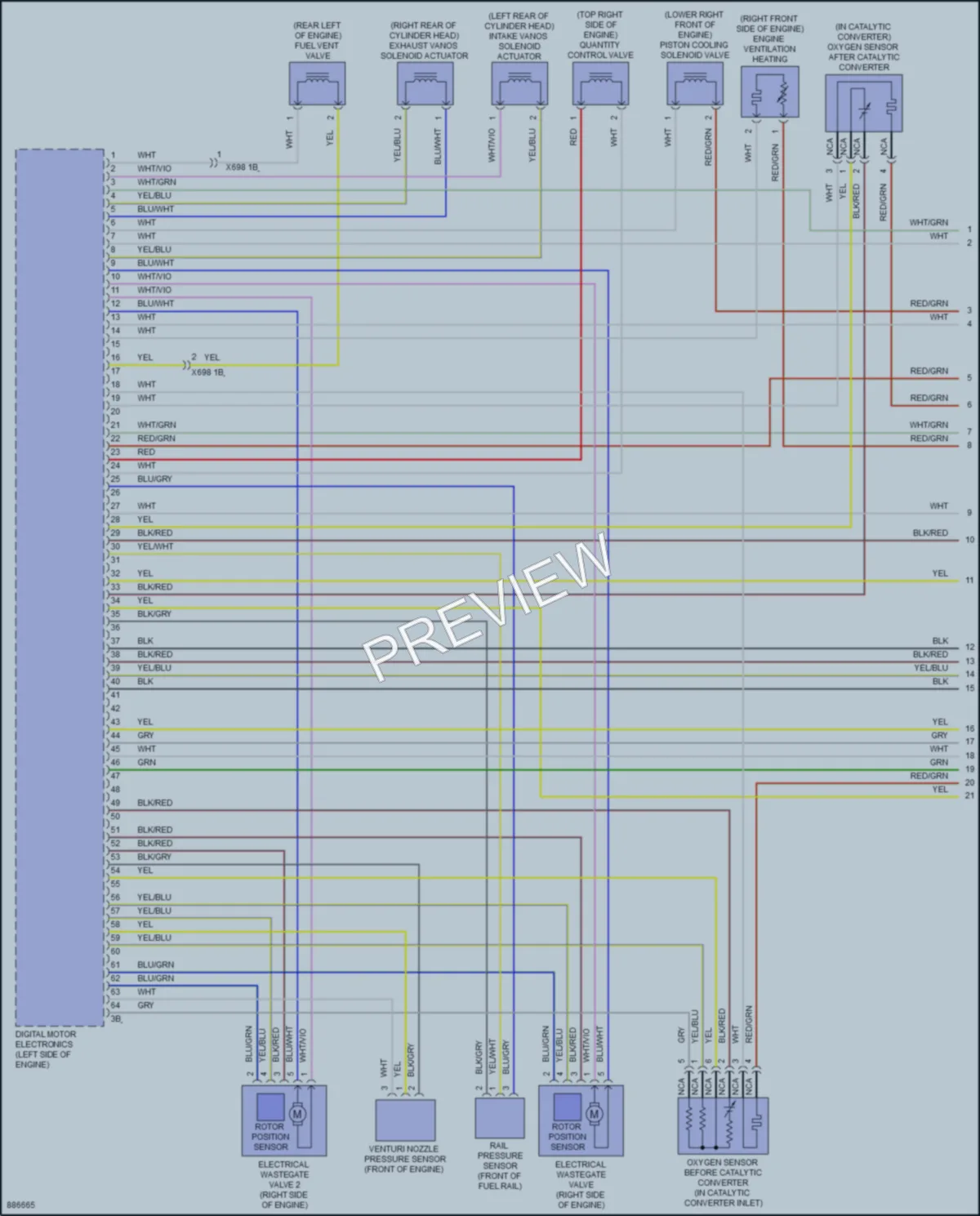 2024 BMW X4M Engine Performance wiring diagram preview