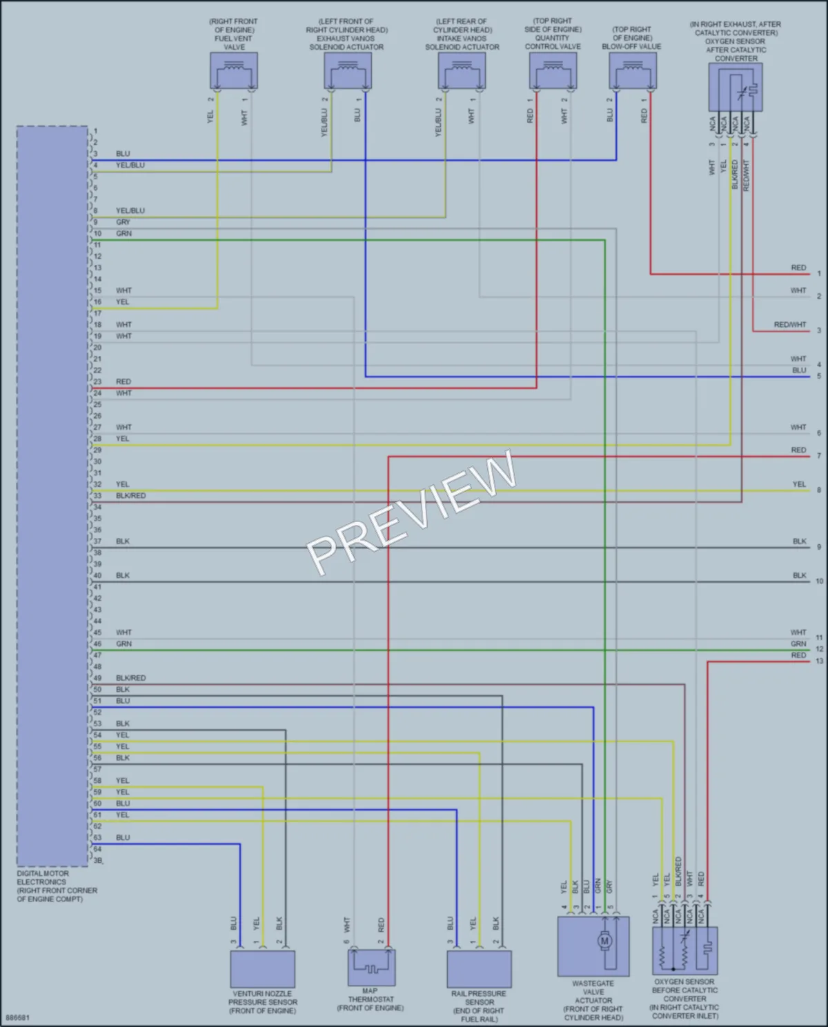 2024 BMW X5M Engine Performance wiring diagram preview