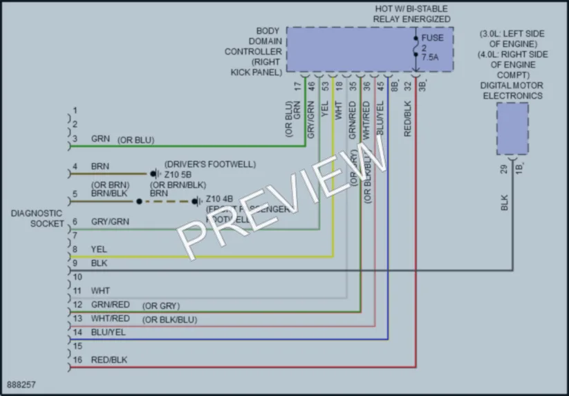 2024 BMW X6 Computer Data Lines wiring diagram preview