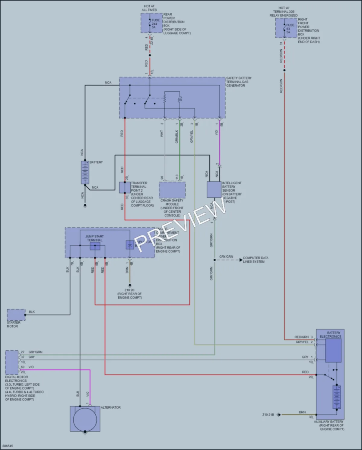 2024 BMW X6M Starting Charging wiring diagram preview