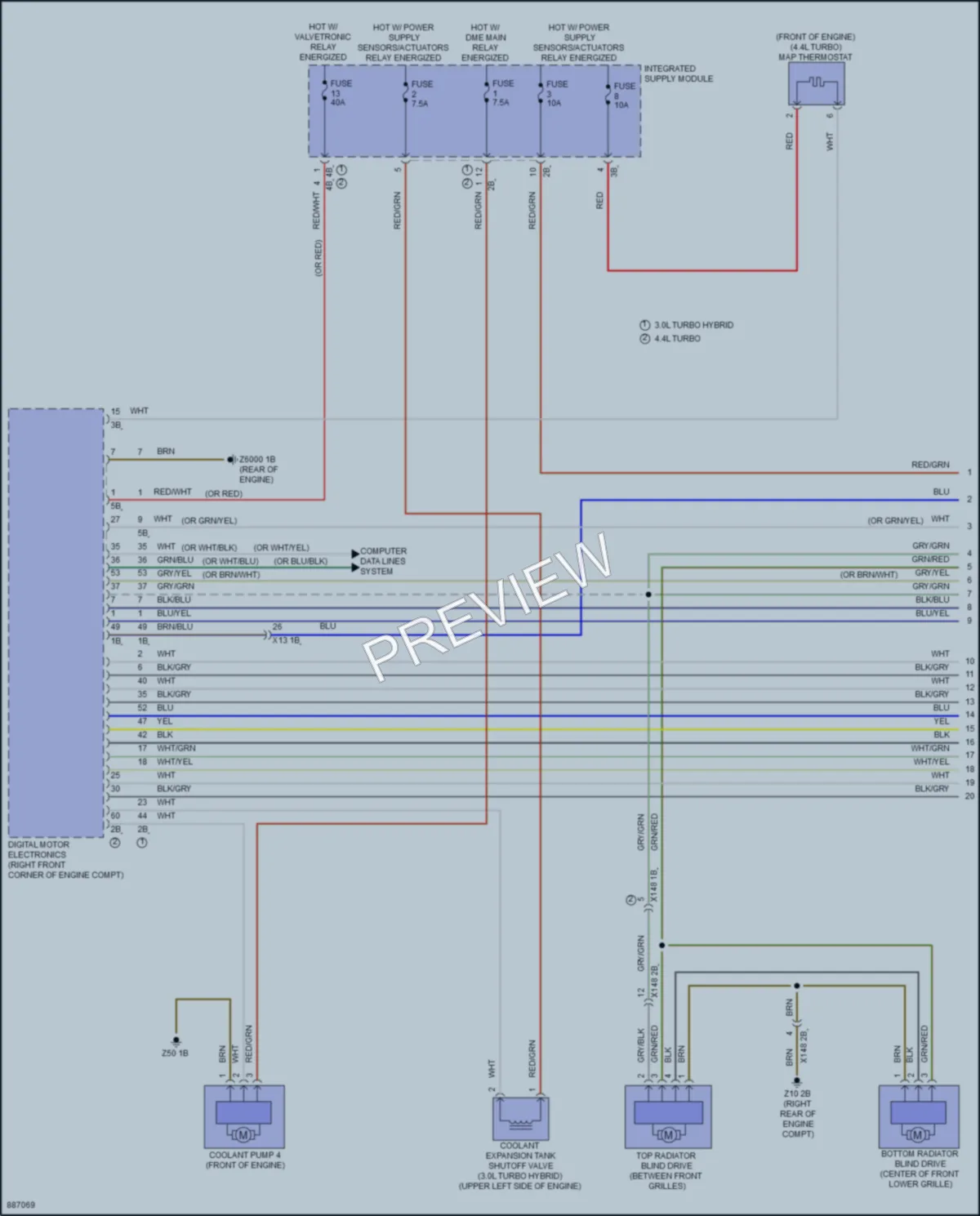 2024 BMW X7 Cooling Fan wiring diagram preview