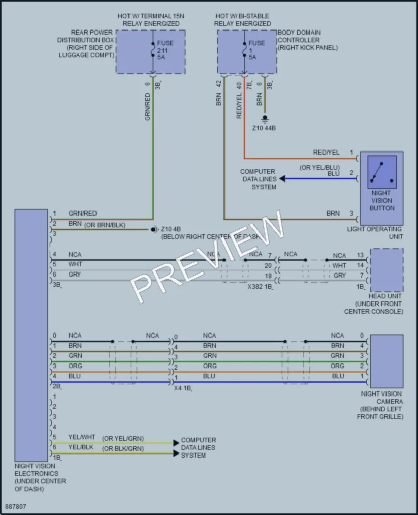 2024 BMW X7 Instrument Cluster wiring diagram preview