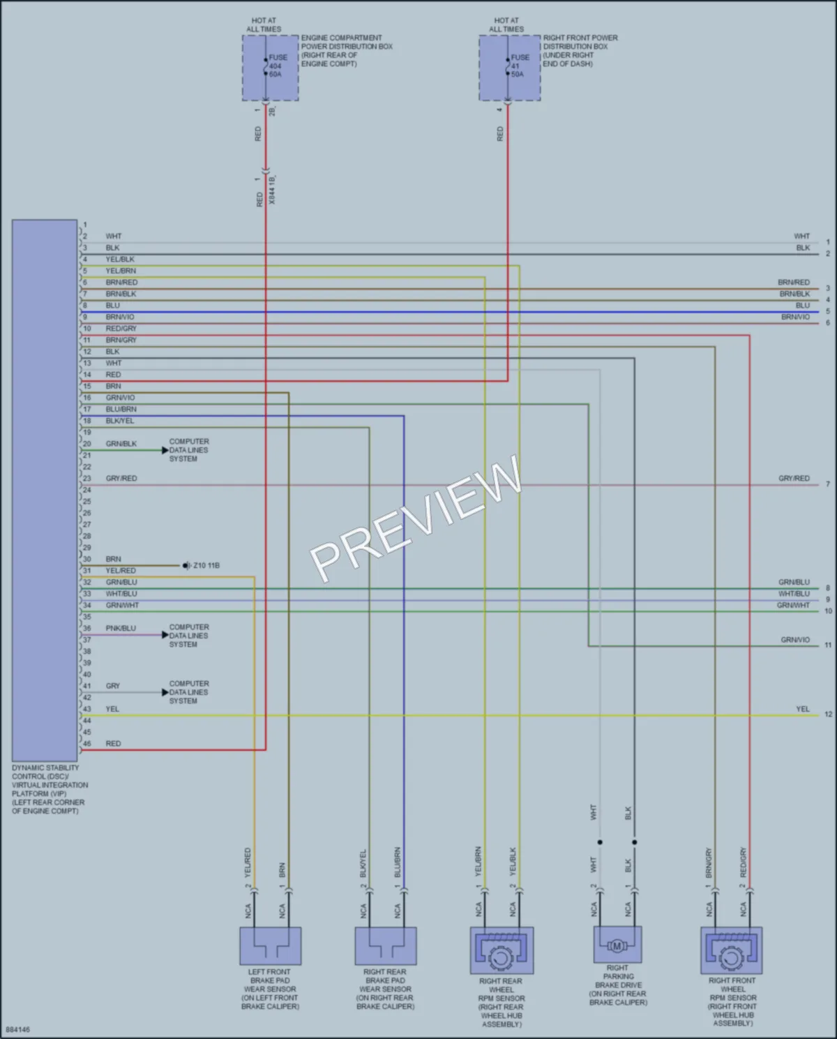 2024 BMW XM Anti Lock Brakes wiring diagram preview