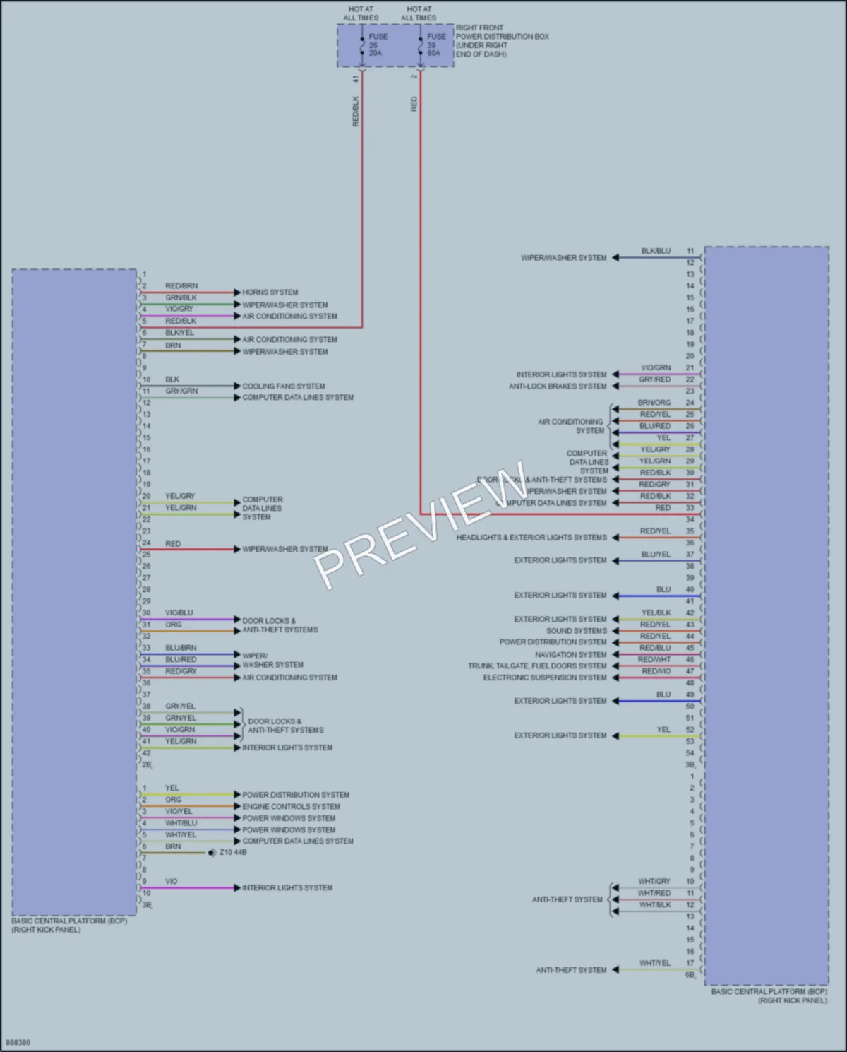 2024 BMW XM Body Control Modules wiring diagram preview
