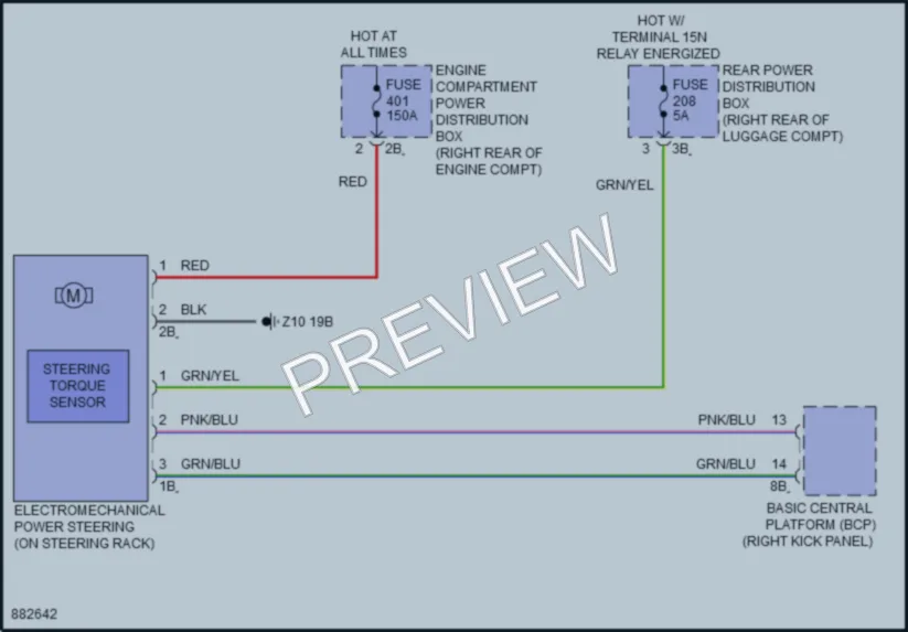 2024 BMW XM Electronic Power Steering wiring diagram preview