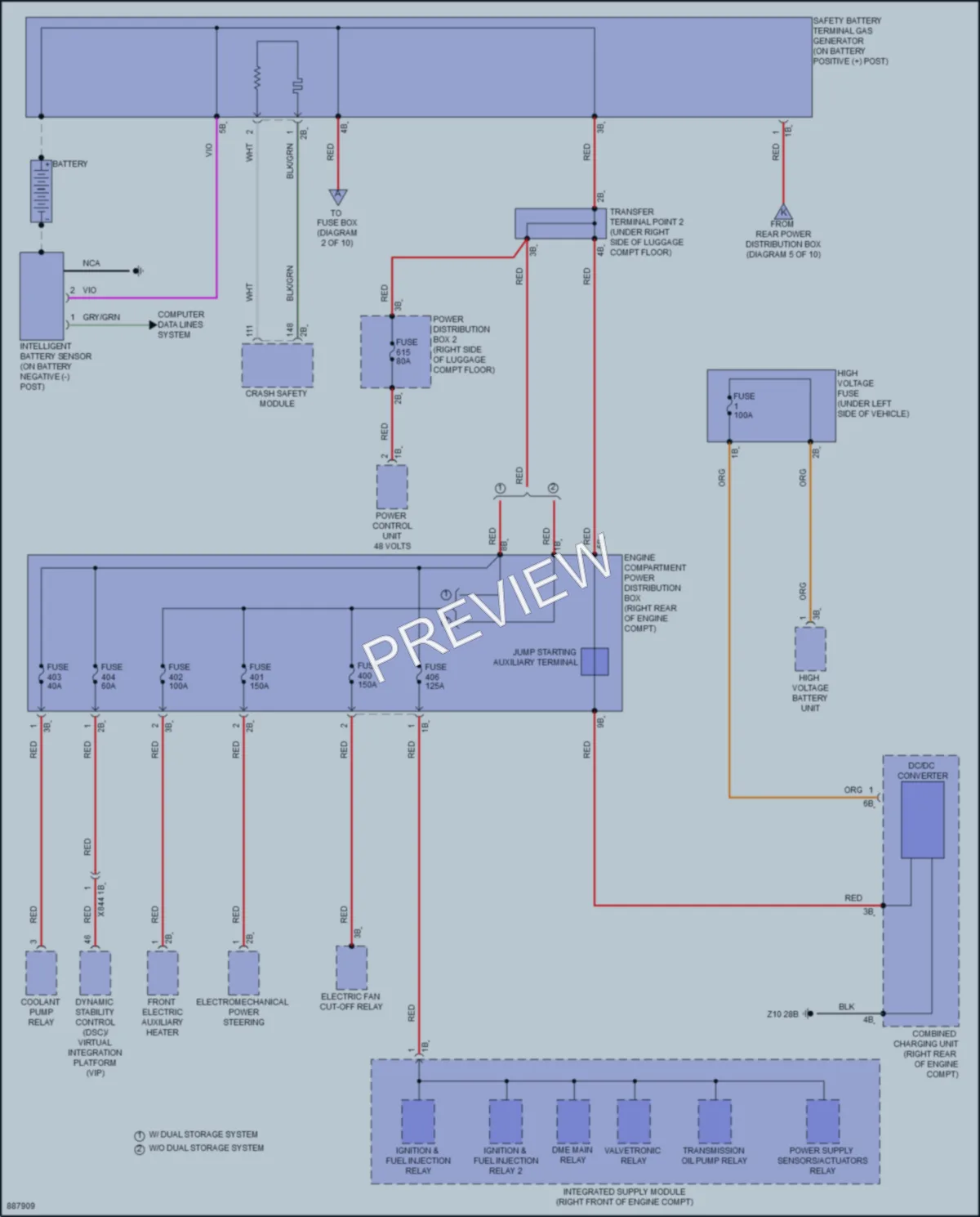 2024 BMW XM Power Distribution wiring diagram preview