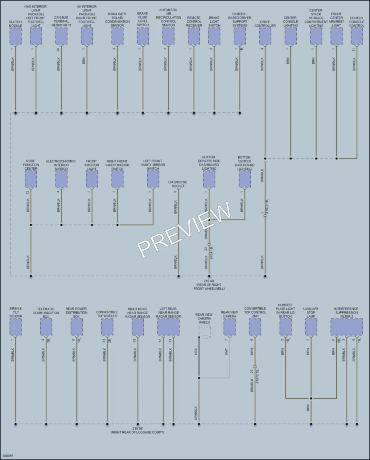 2024 BMW Z4 Ground Distribution wiring diagram preview
