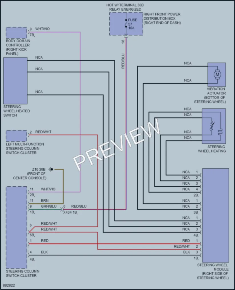 2024 BMW Z4 Power Seats wiring diagram preview