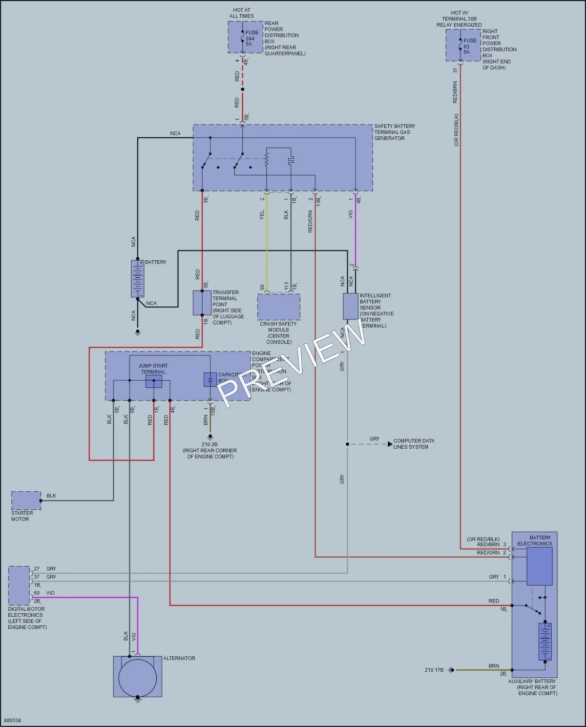 2024 BMW Z4 Starting Charging wiring diagram preview