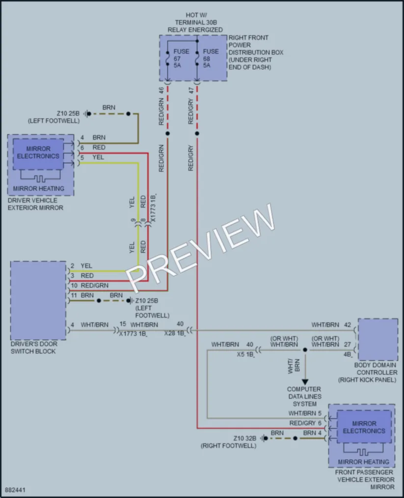 2024 BMW i4GranCoupe Defoggers wiring diagram preview