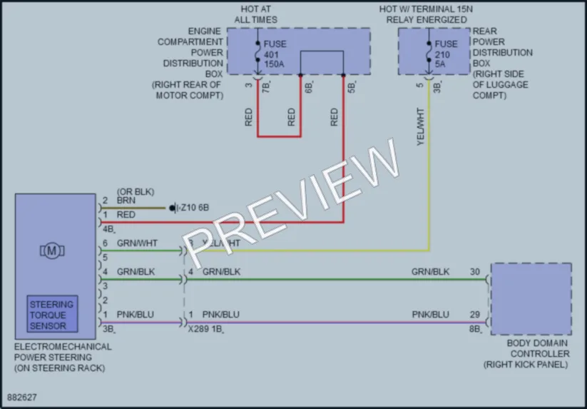 2024 BMW i4GranCoupe Electronic Power Steering wiring diagram preview