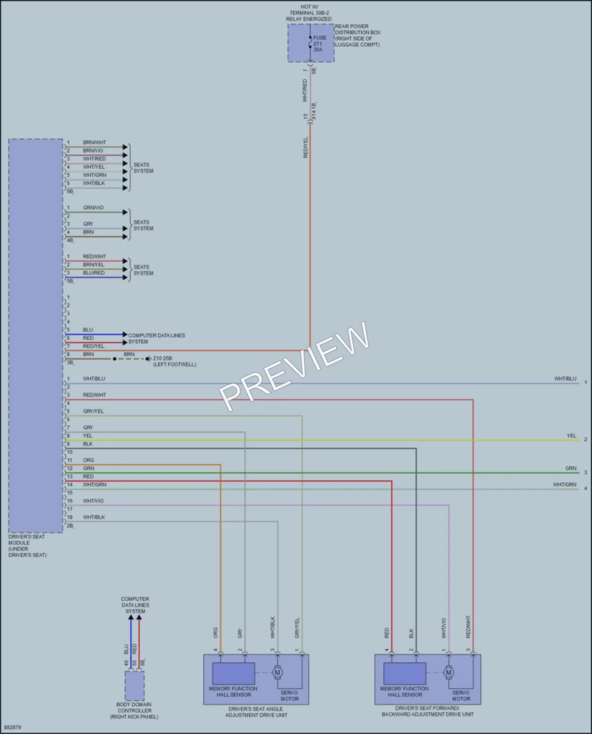 2024 BMW i4GranCoupe Memory Systems wiring diagram preview