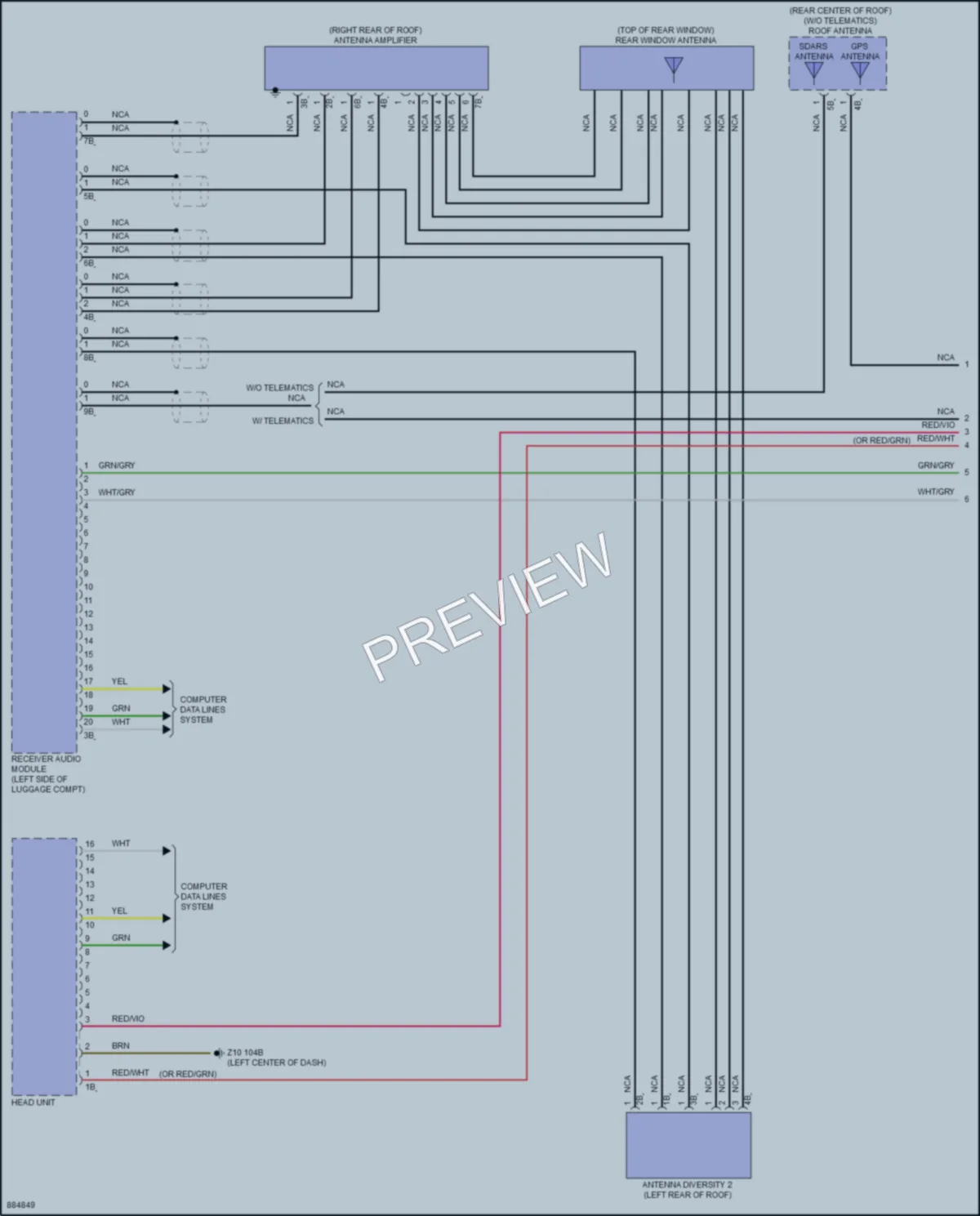 2024 BMW i4GranCoupe Radio wiring diagram preview