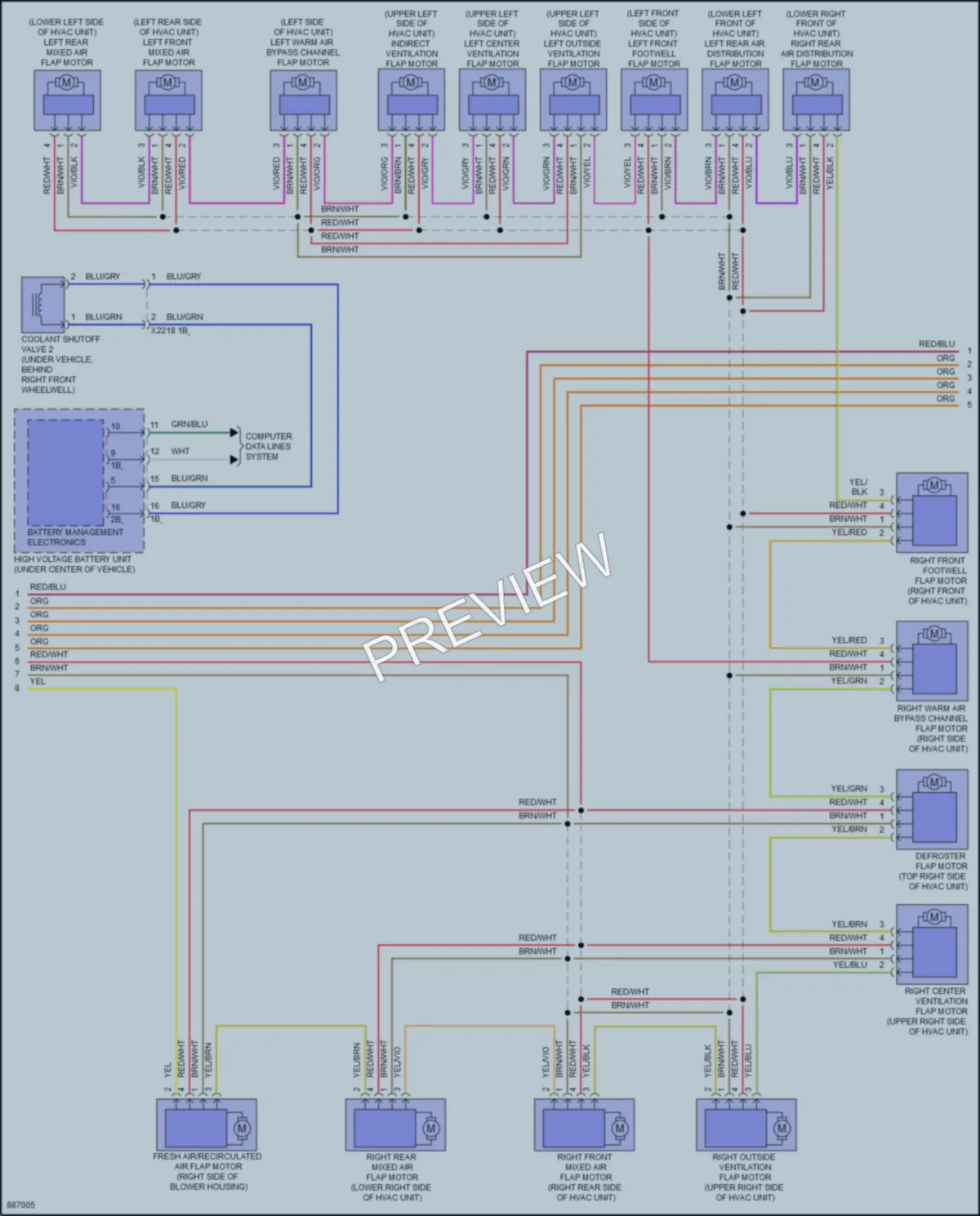 2024 BMW i5 Air Conditioning wiring diagram preview