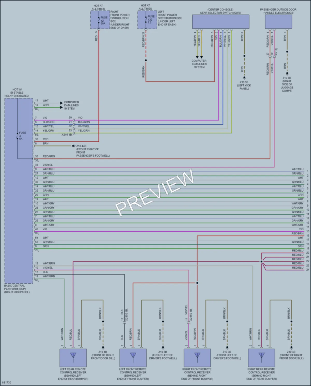 2024 BMW i5 Anti Theft wiring diagram preview
