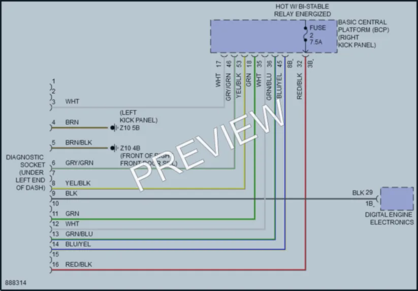 2024 BMW i5 Computer Data Lines wiring diagram preview