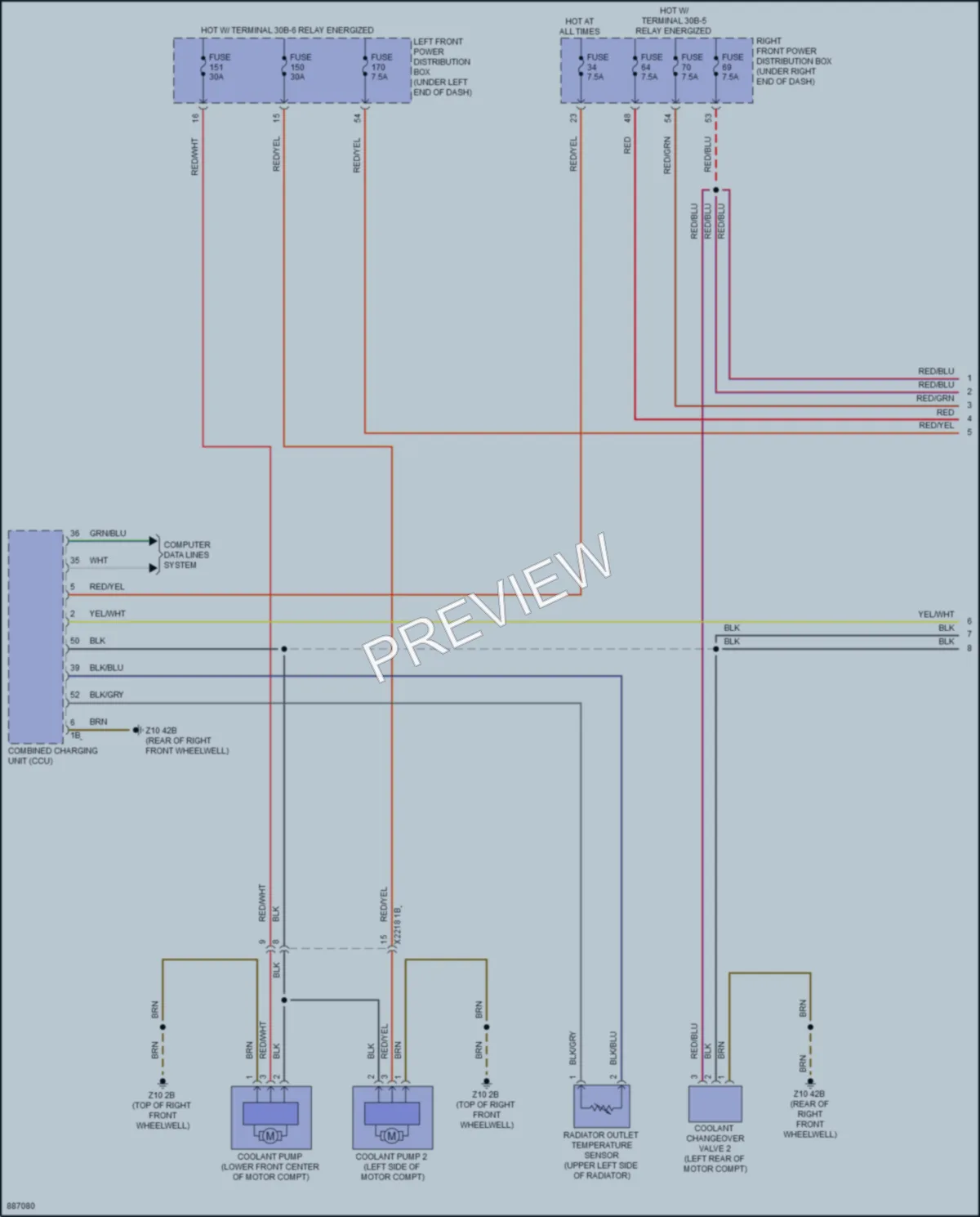 2024 BMW i5 Cooling Fan wiring diagram preview