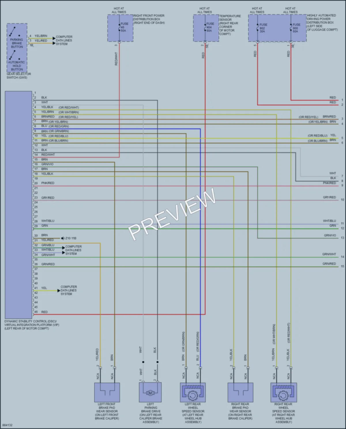 2024 BMW i7 Anti Lock Brakes wiring diagram preview