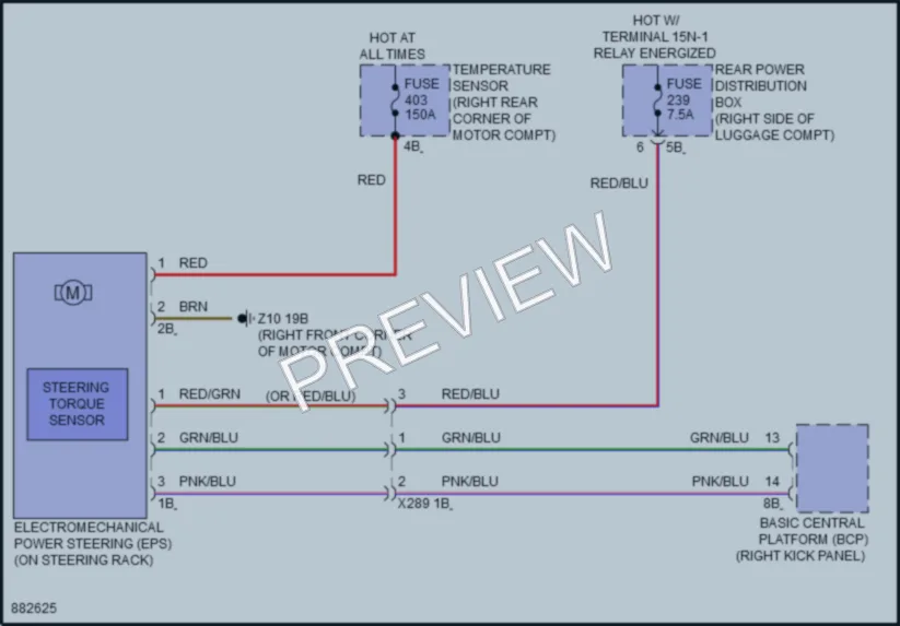 2024 BMW i7 Electronic Power Steering wiring diagram preview