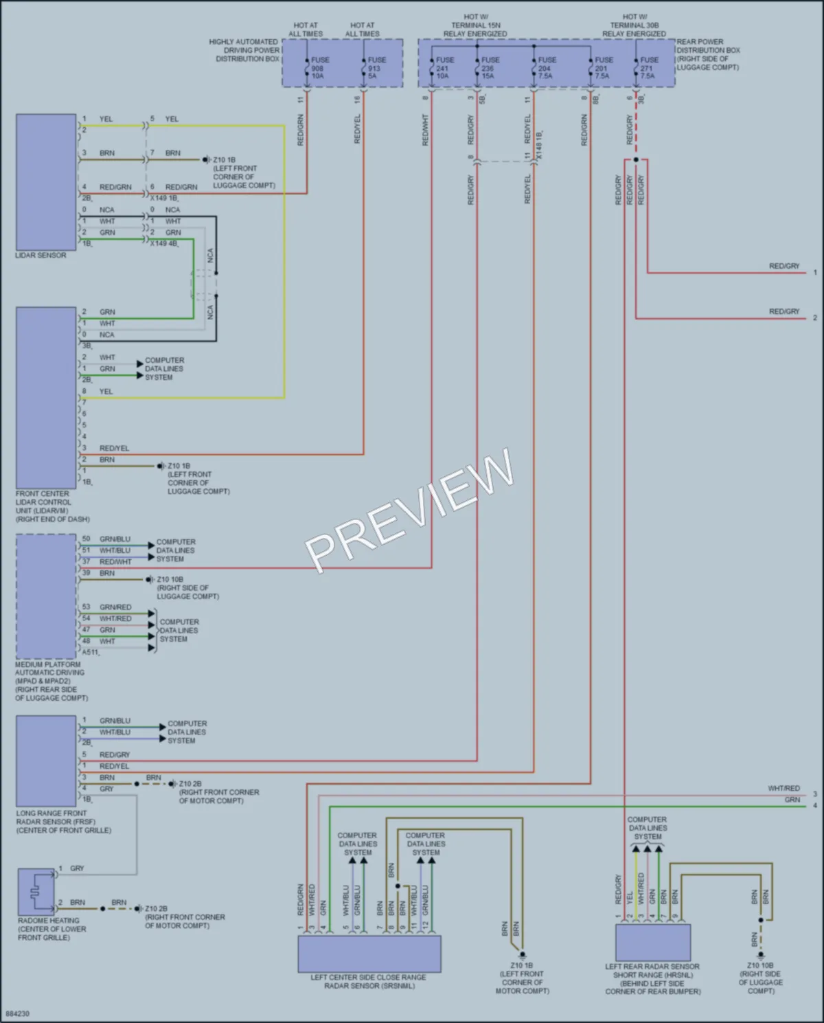 2024 BMW i7 Navigation wiring diagram preview