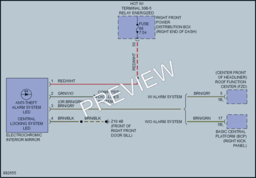 2024 BMW i7 Power Mirrors wiring diagram preview