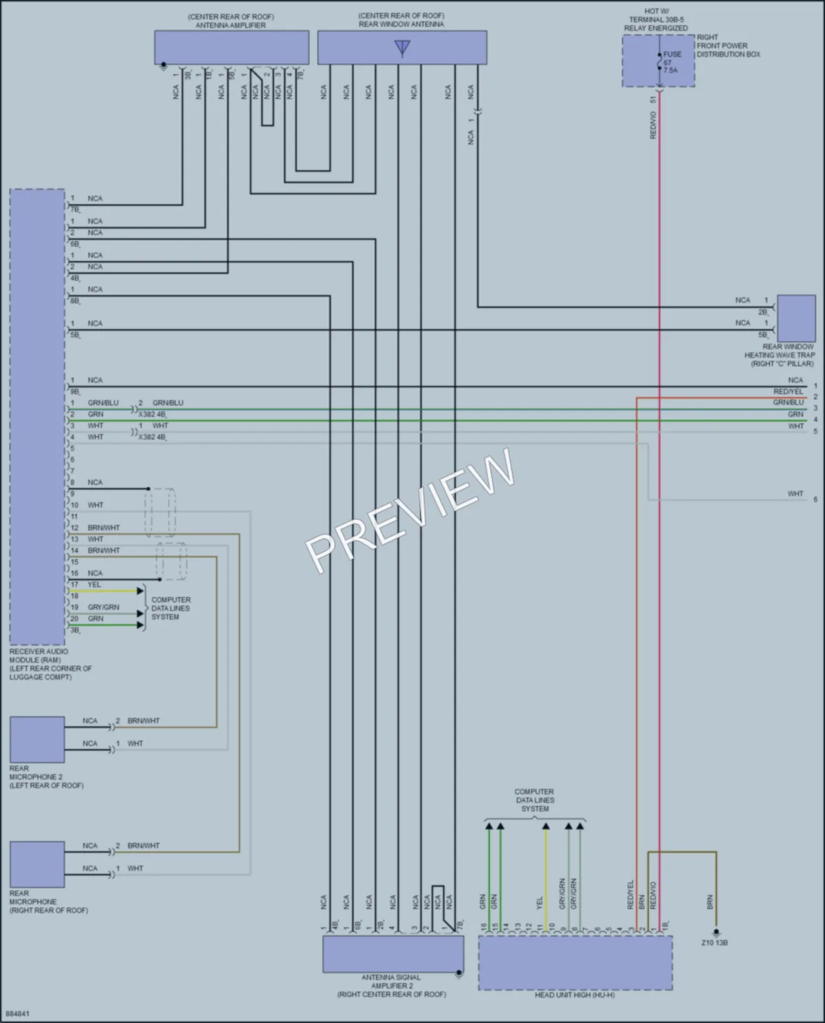 2024 BMW i7 Radio wiring diagram preview