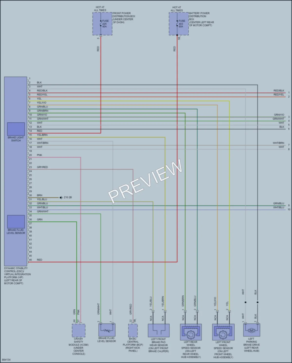 2024 BMW iX Anti Lock Brakes wiring diagram preview