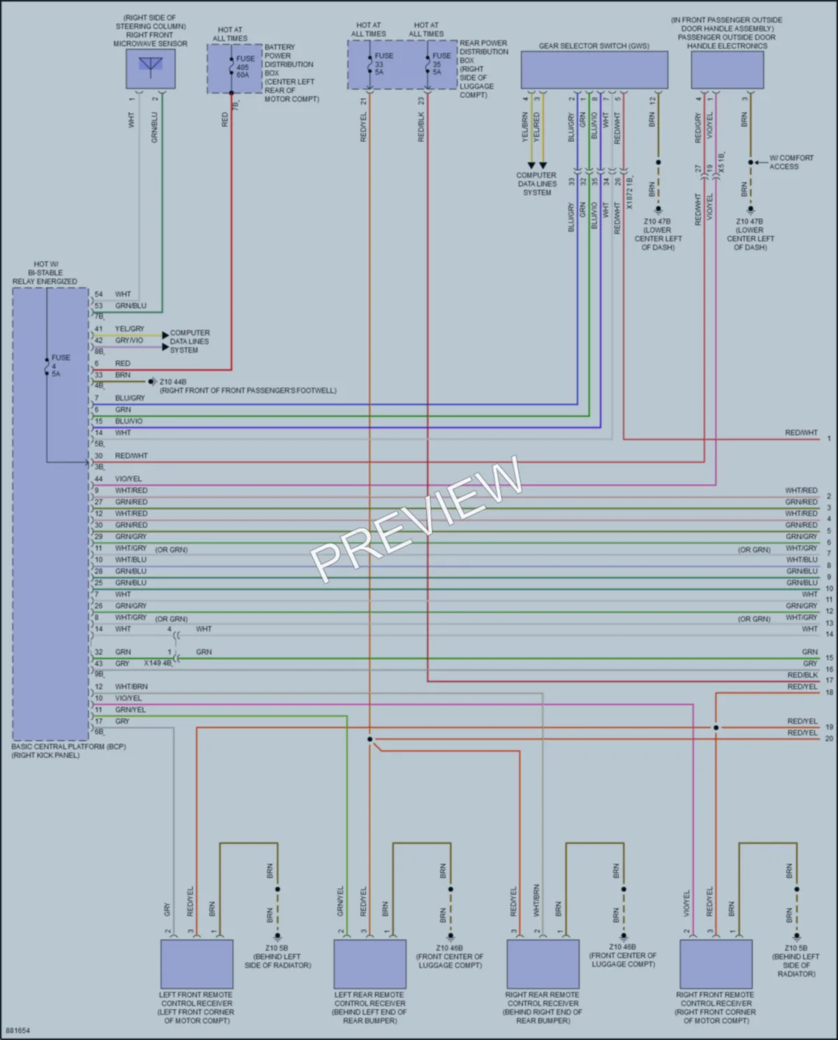 2024 BMW iX Anti Theft wiring diagram preview