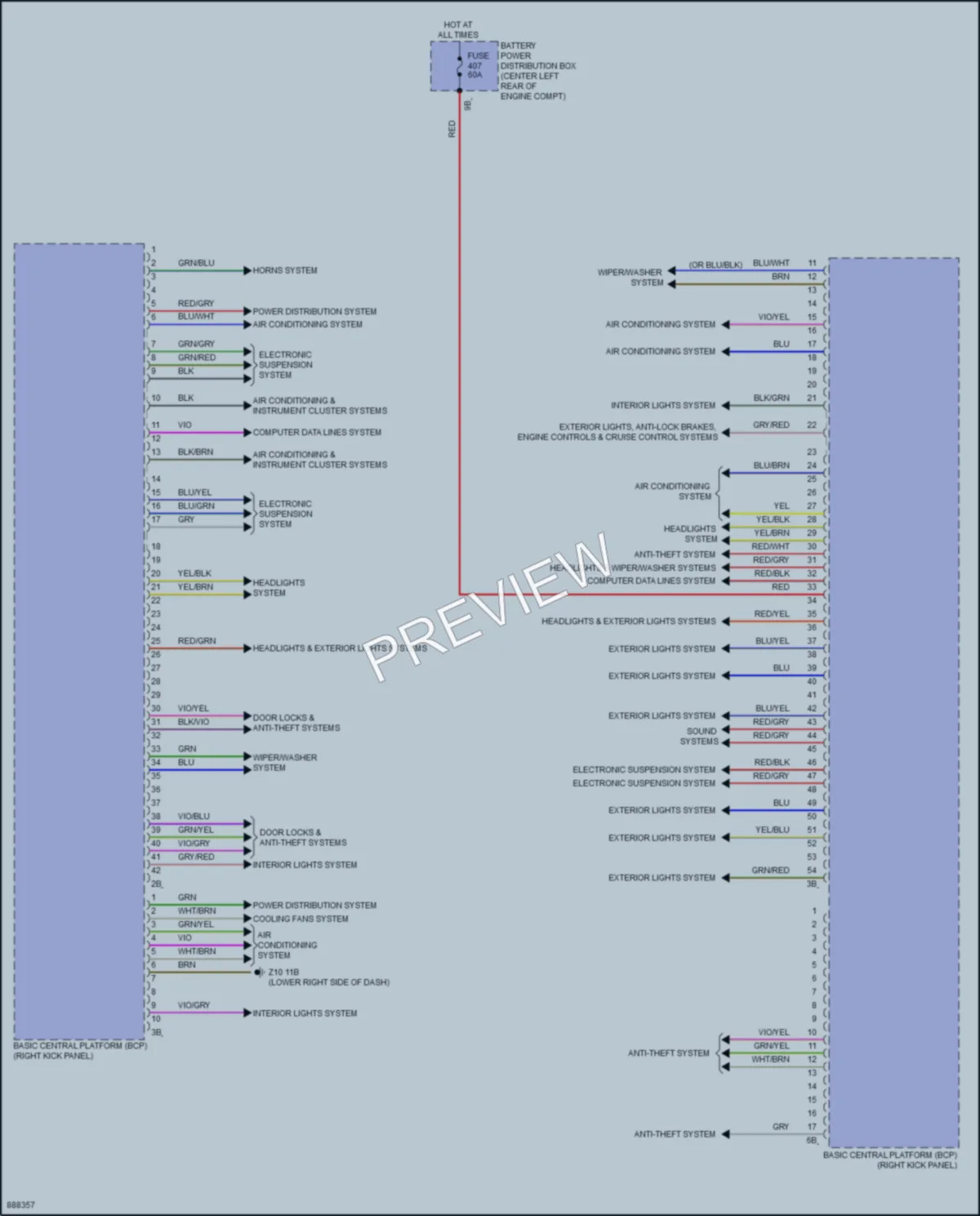 2024 BMW iX Body Control Modules wiring diagram preview