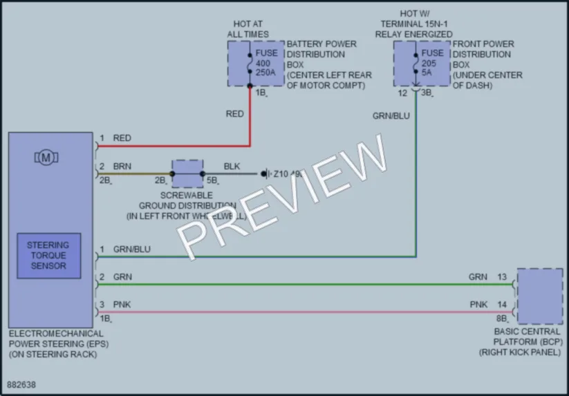 2024 BMW iX Electronic Power Steering wiring diagram preview