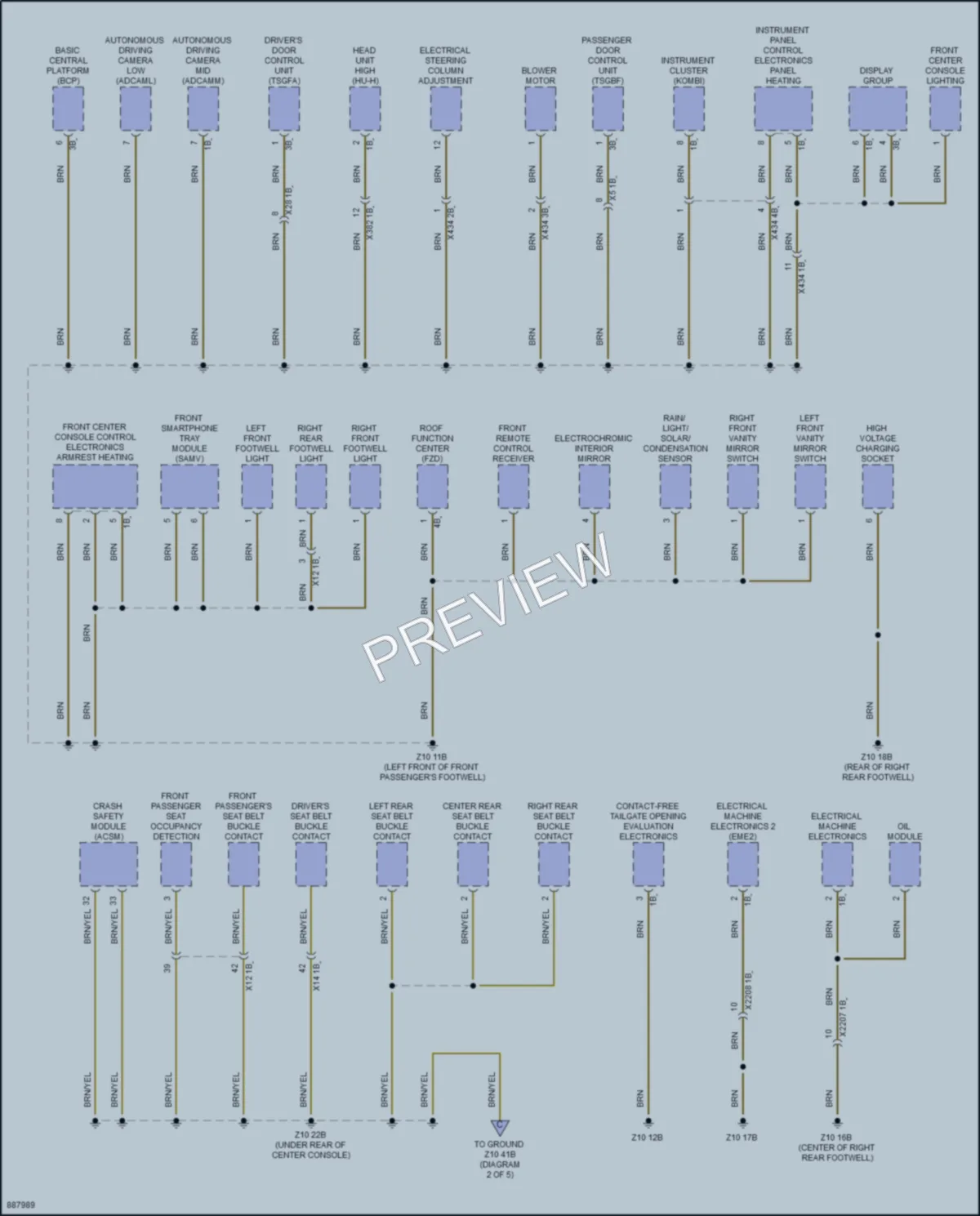 2024 BMW iX Ground Distribution wiring diagram preview