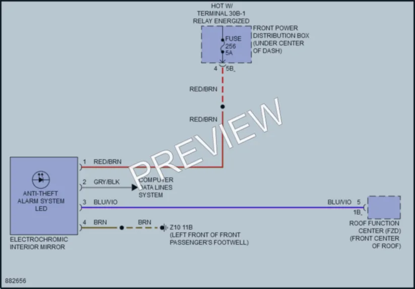 2024 BMW iX Power Mirrors wiring diagram preview