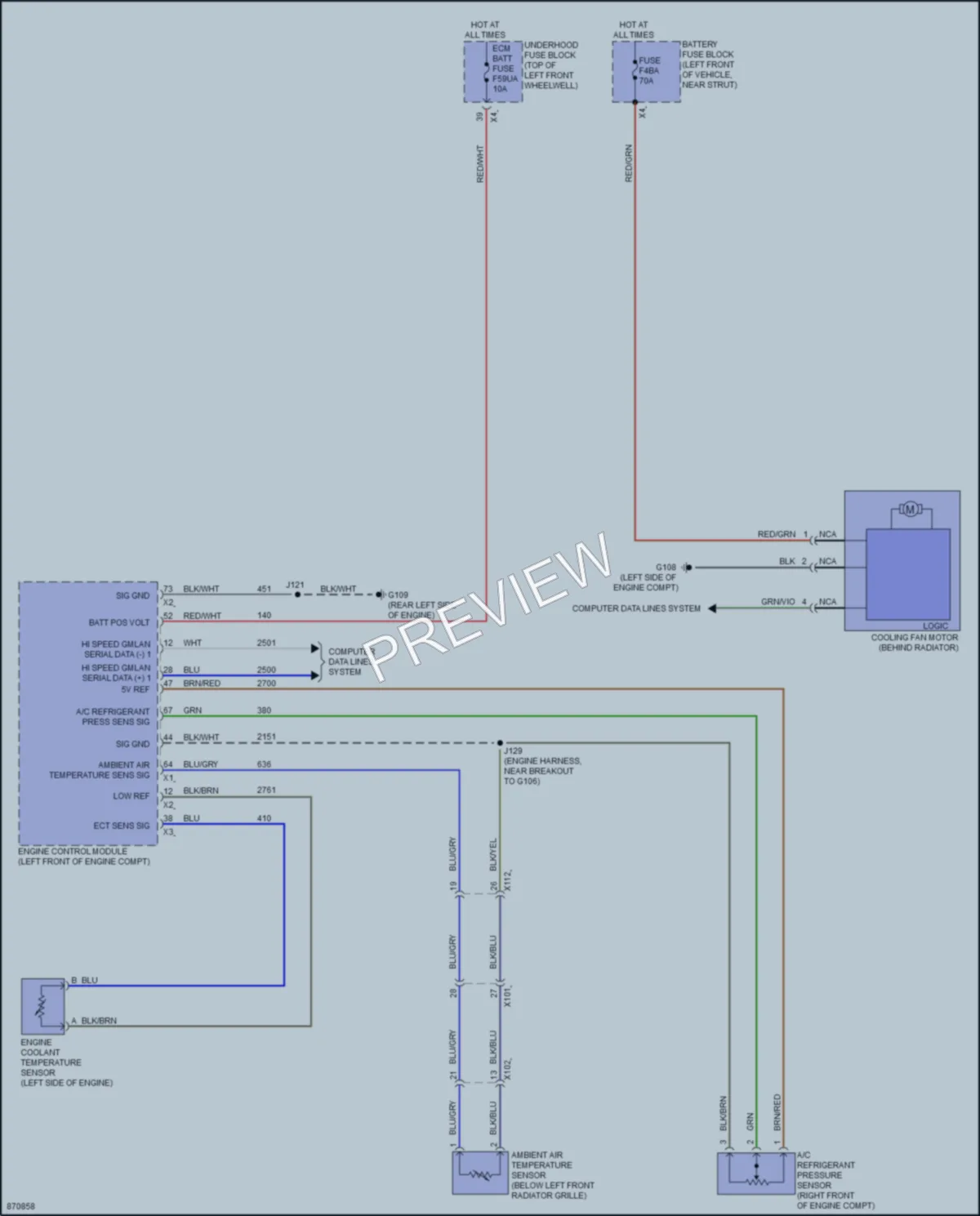 2024 Buick Enclave Cooling Fan Wiring Diagrams protected preview