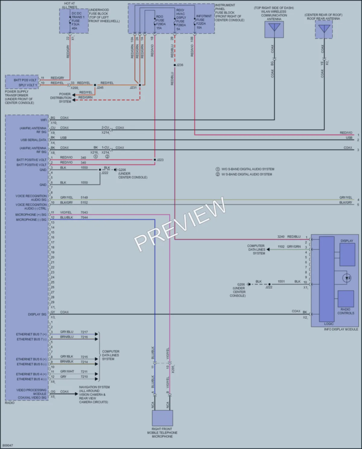 2024 Buick Enclave Radio wiring diagram preview