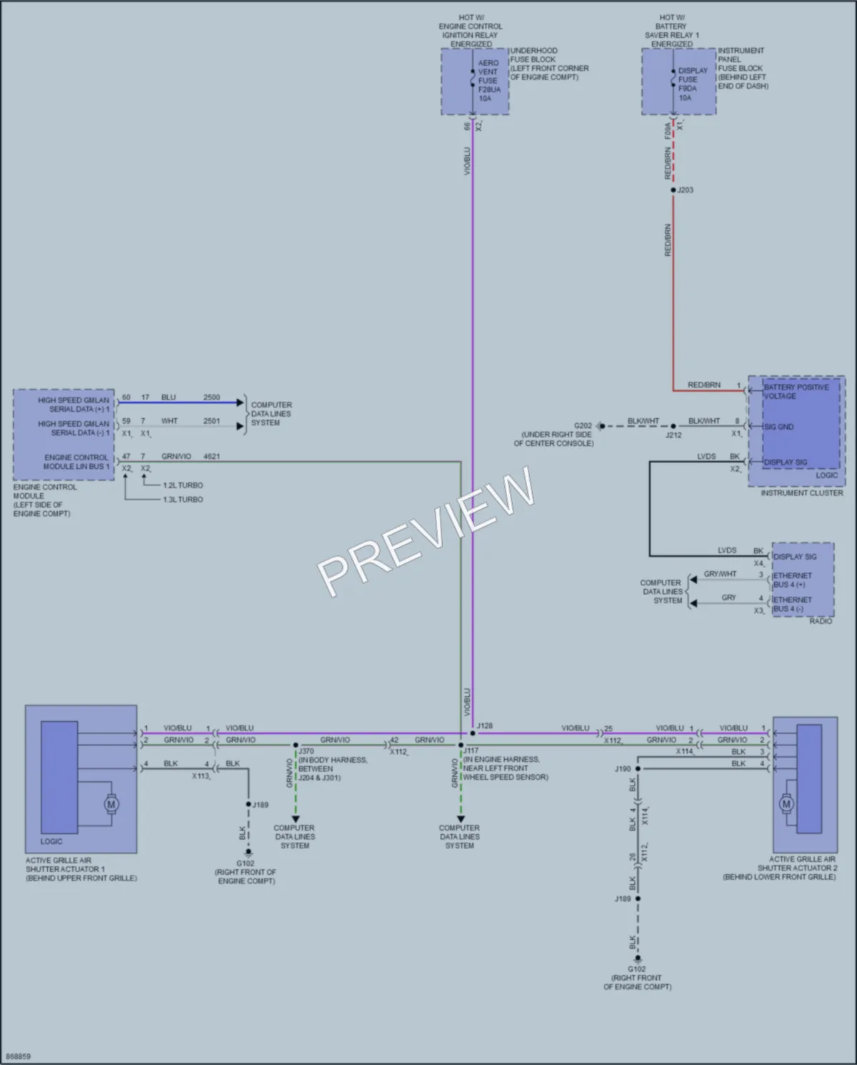 2024 Buick EncoreGX Active Bodyworks wiring diagram preview