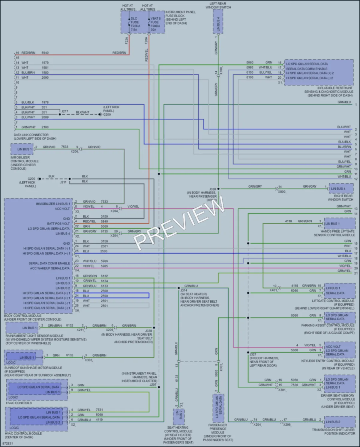 2024 Buick EncoreGX Computer Data Lines wiring diagram preview