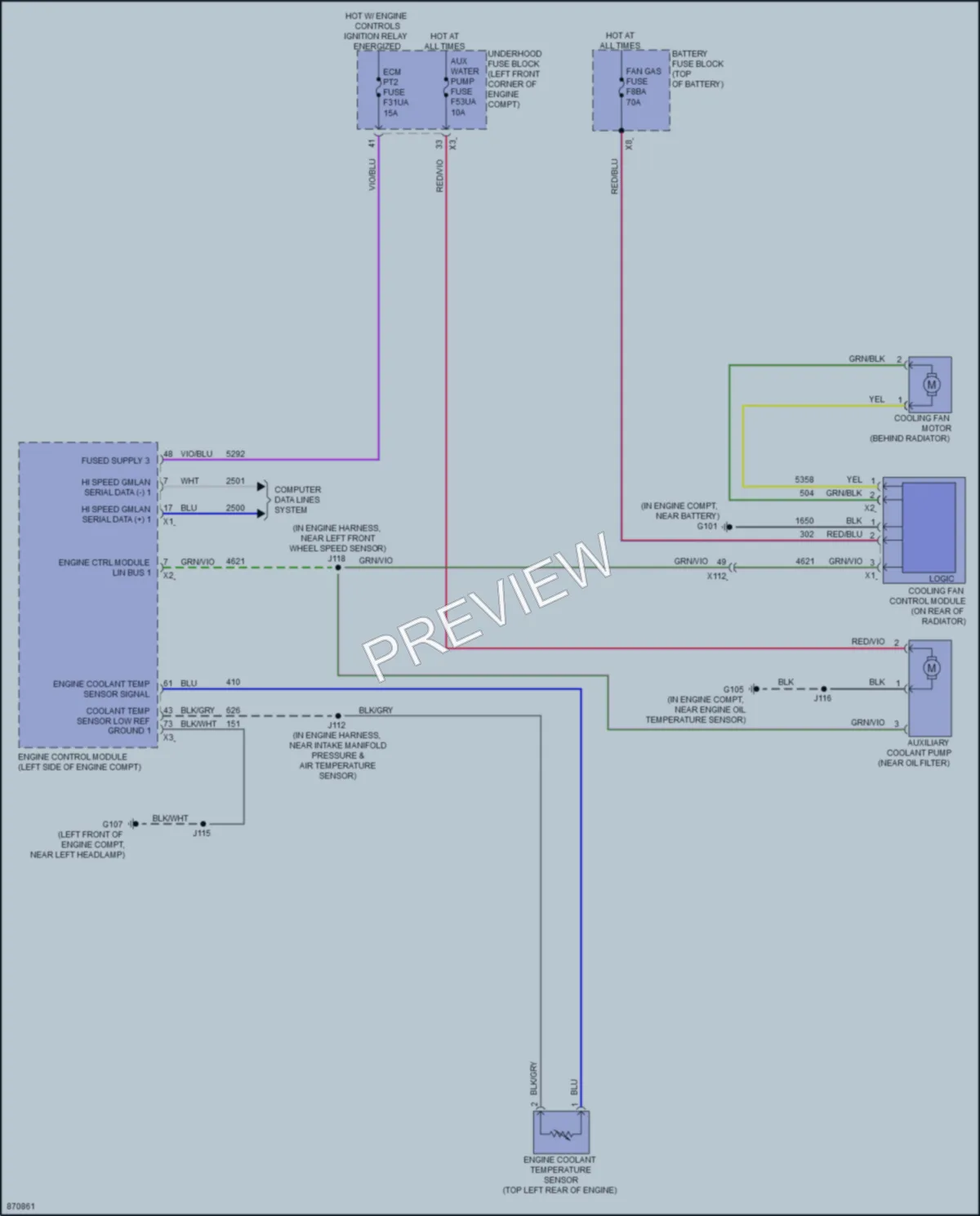 2024 Buick EncoreGX Cooling Fan wiring diagram preview