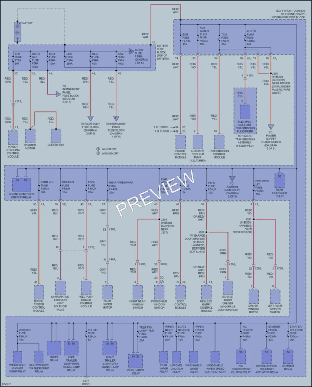 2024 Buick EncoreGX Power Distribution wiring diagram preview