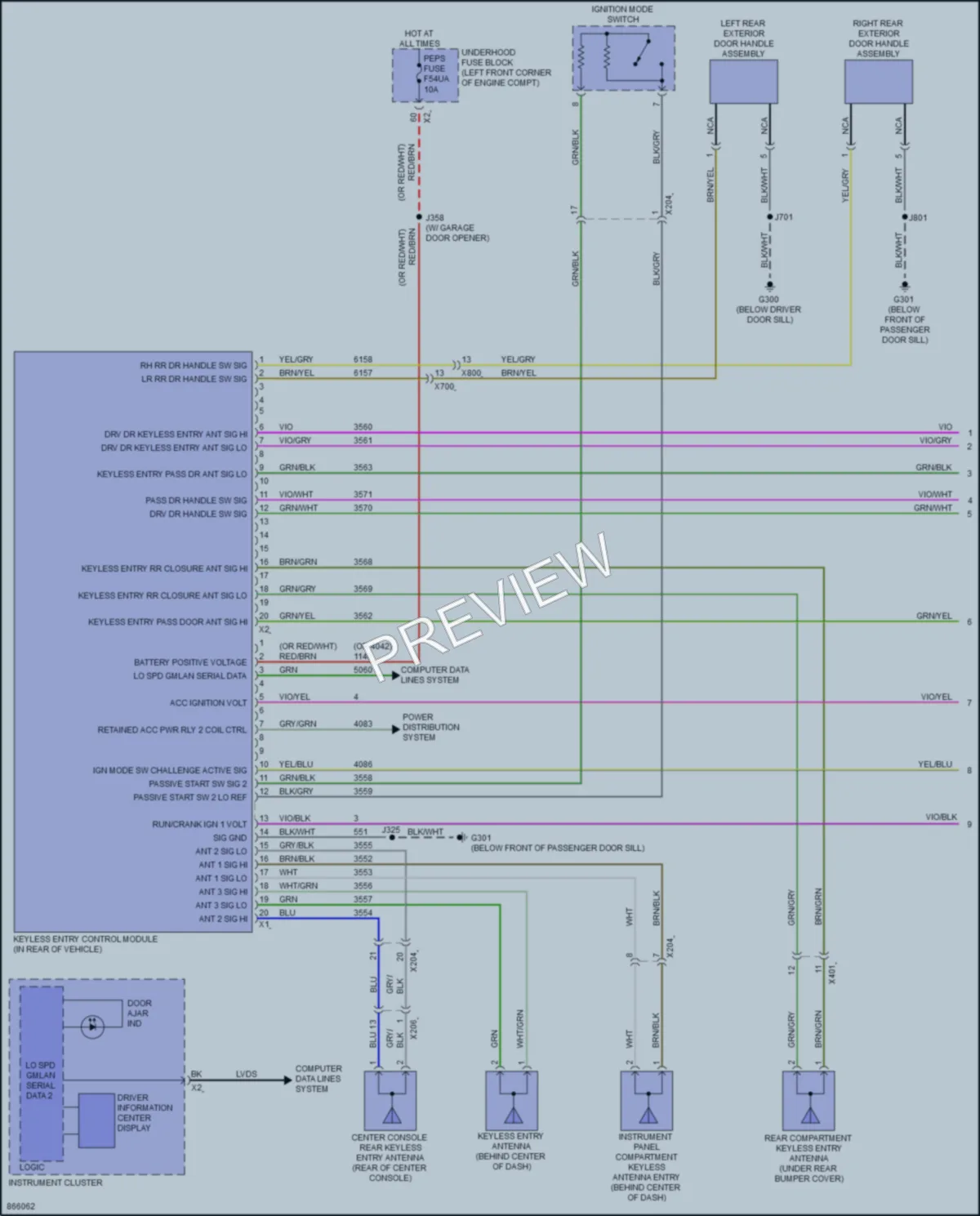 2024 Buick EncoreGX Power Door Locks wiring diagram preview
