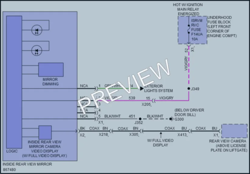 2024 Buick EncoreGX Power Mirrors wiring diagram preview