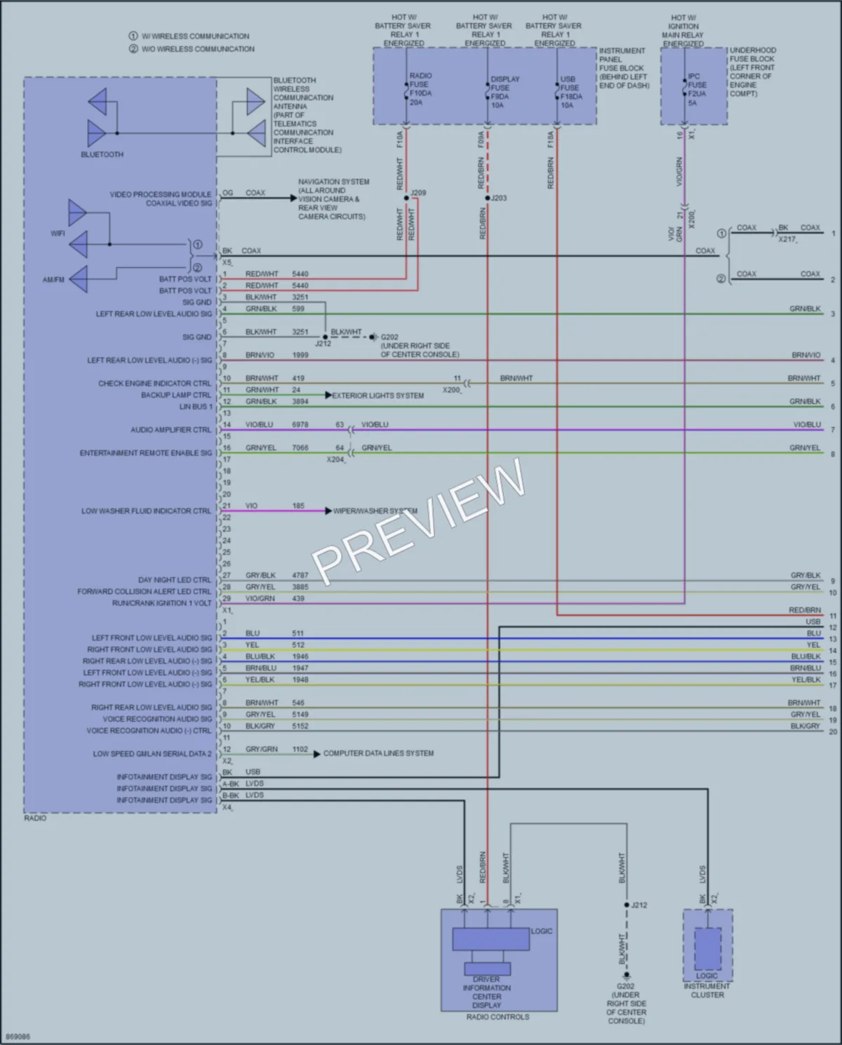 2024 Buick EncoreGX Radio wiring diagram preview
