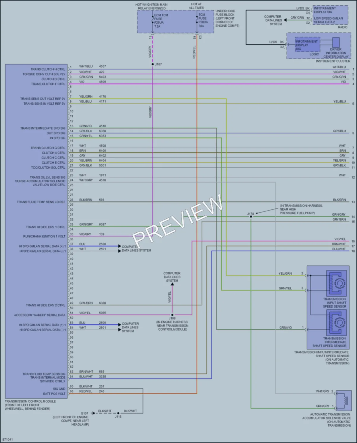 2024 Buick EncoreGX Transmission wiring diagram preview