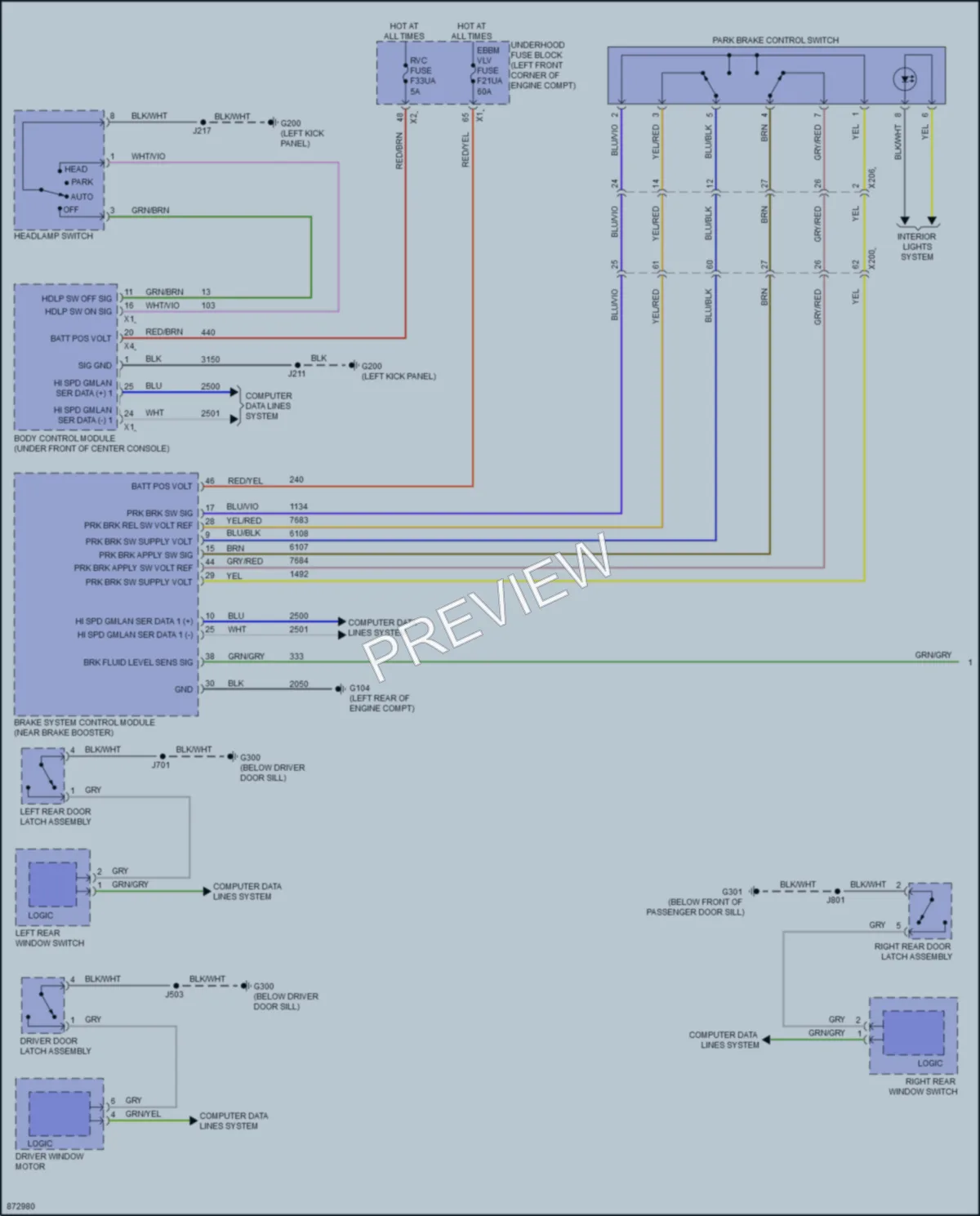2024 Buick EncoreGX Warning Systems wiring diagram preview