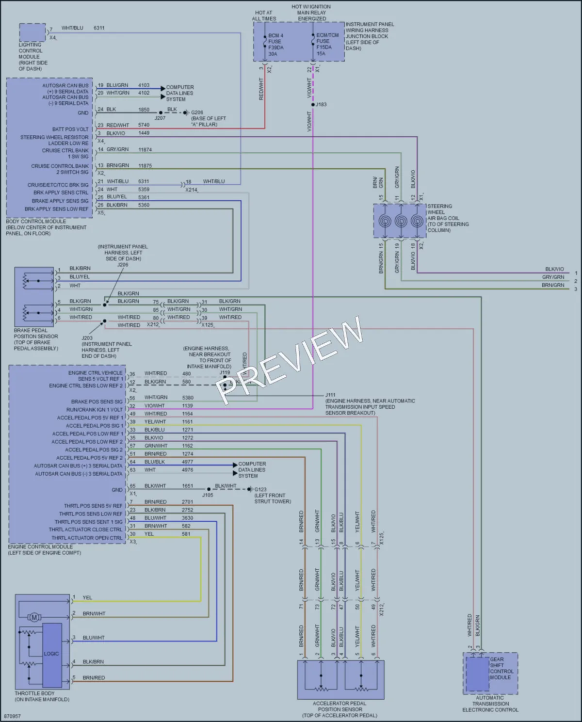 2024 Buick Envision Cruise Control wiring diagram preview