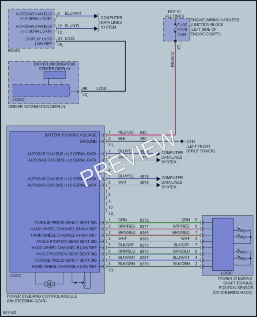 2024 Buick Envision Electronic Power Steering wiring diagram preview