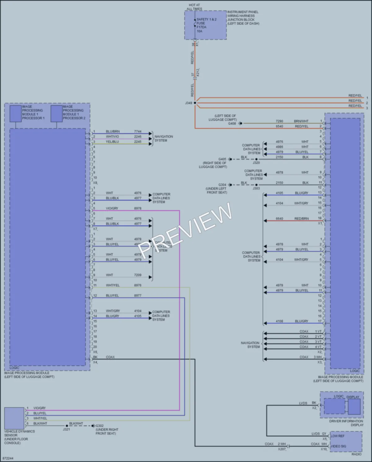 2024 Buick Envision Instrument Cluster wiring diagram preview