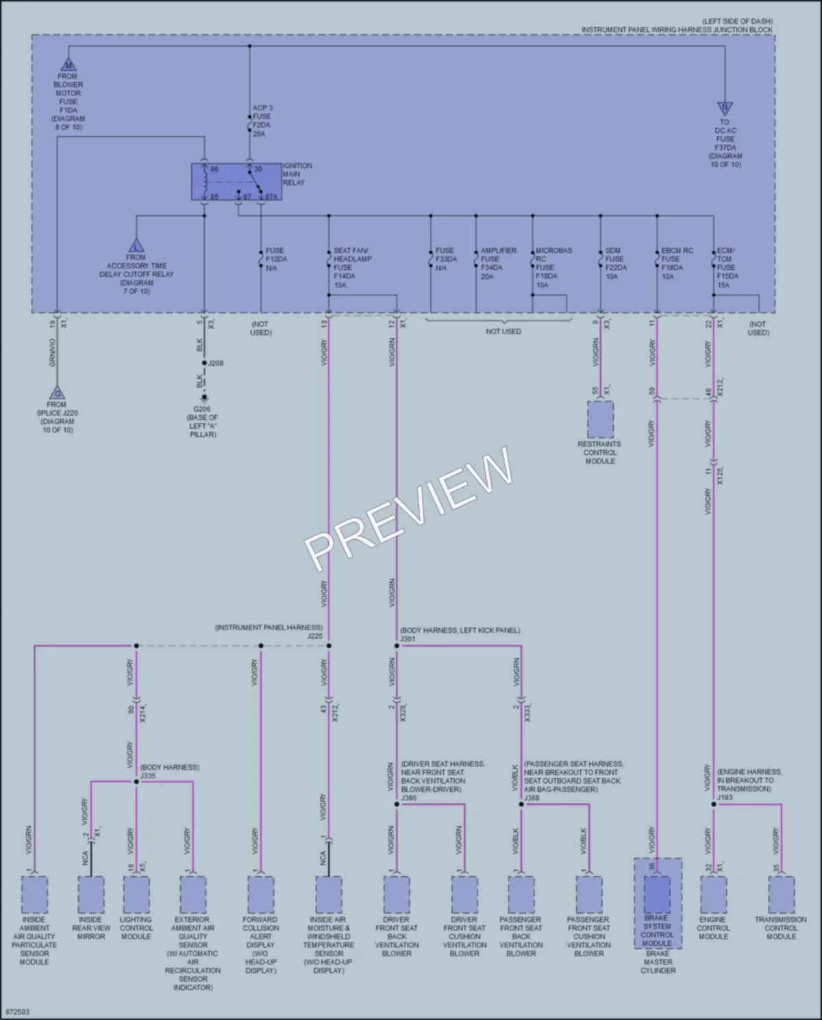 2024 Buick Envision Power Distribution wiring diagram preview