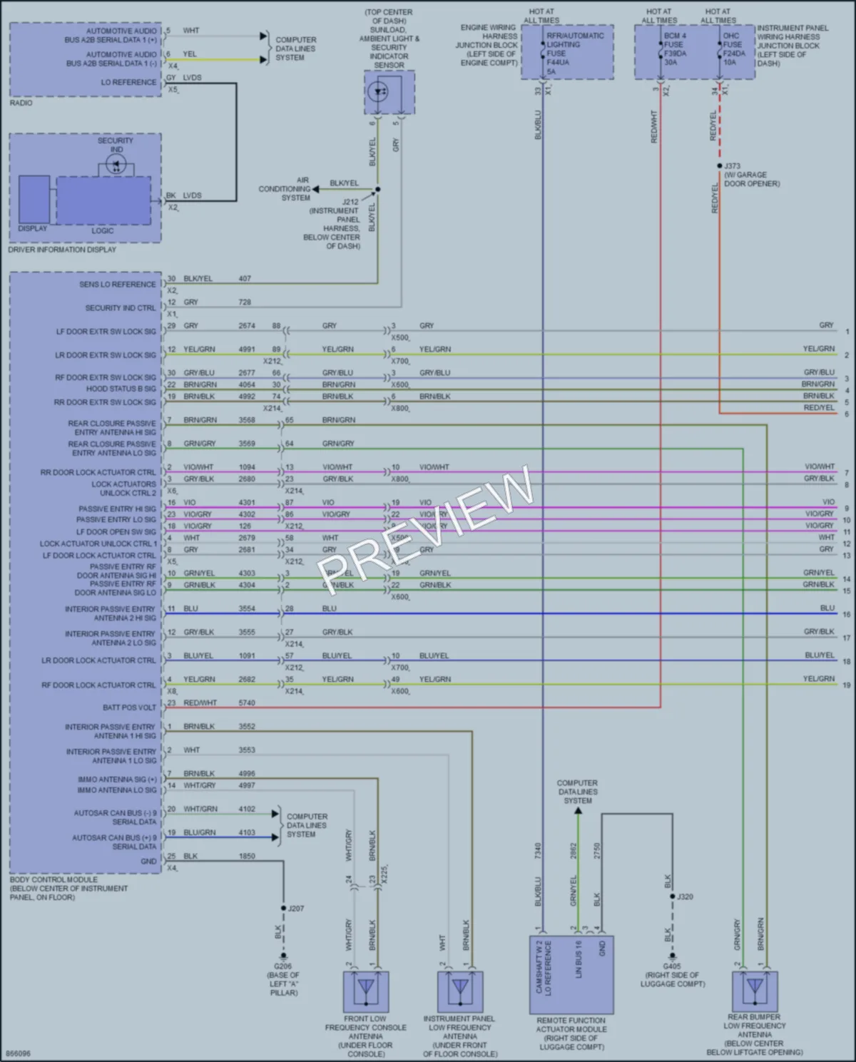 2024 Buick Envision Power Door Locks wiring diagram preview
