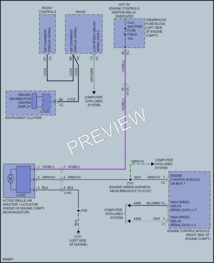 2024 Buick Envista Active Bodyworks wiring diagram preview